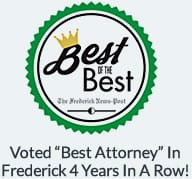 Best Of The Best | The Frederick News-Post | Voted "Best Attorney" In Frederick 4 Years In A Row!